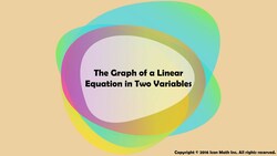 The Graph of a Linear Equation in Two Variables Instructional Video