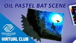 Oil Pastel Art Project: How To Make A Halloween Scene Instructional Video