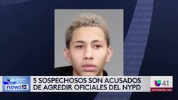 Univision 41 News Brief: 5 sospechosos son acusados de agredir oficiales de NYPD News Clip