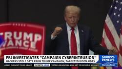 FBI says it's investigating after Trump campaign said sensitive documents were hacked by Iran News Clip