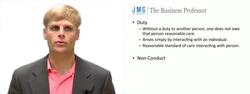 Duty of Care in Negligence Actions - Explained Instructional Video