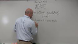 Learn how to find the derivative of tangent using the quotient rule Instructional Video