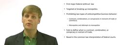 What is the Sherman Act? Instructional Video