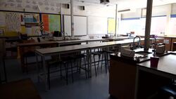 UK: Empty School during coronavirus epidemic lockdown. News Clip
