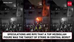 Hezbollah Chief Naim Qassem Killed In Central Beirut Strike? 5 Israeli Missiles Level Building News Clip