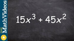Learn how to factor out the GCF from a binomial Instructional Video