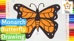 How To Draw A Monarch Butterfly Instructional Video