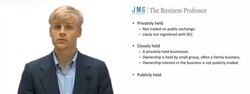 Closely-held vs Publicly-held Business Instructional Video