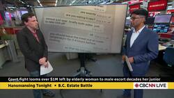 She left her $1M estate to a male escort. Now it's being argued in court | Hanomansing Tonight News Clip