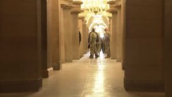 CLEAN : Images of Capitol Hill interior day after pro-Trump mob storms building News Clip