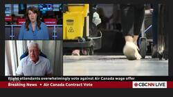 Air Canada flight attendants vote against airline's latest wage offer: union News Clip