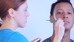 How to Paint a Shark with Face Paint Instructional Video