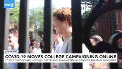 COVID-19 Moves College Campaigning Online News Clip