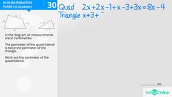 GCSE Secondary Maths Age 13-17 - Algebra: Algebra - Problem - Explained Instructional Video