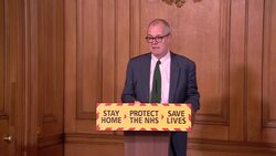 Sir Patrick Vallance giving daily coronavirus press briefing News Clip
