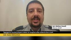 Two junior hockey players taken to hospital after Alberta bus crash News Clip
