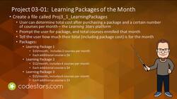 The Complete Java Developer Course: From Beginner to Master - Project - Learning Packages of the Month Club Instructional Video