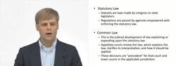 Statutory vs Common Law Instructional Video