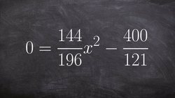 With Fractions, solve using the difference of two squares Instructional Video