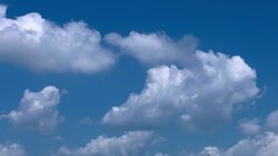 Soft Smooth Heavenly Clouds on Clear Sky in Sunny Day Stock Footage