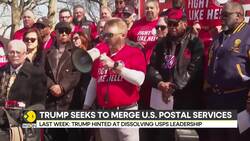 US news: Mail carriers protest Trump's plan for postal service department News Clip