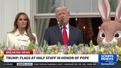 President Trump orders flags at half-staff in memory of Pope Francis News Clip