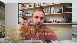 "I am thankful for all of those who said NO to me" - Albert Einstein Quote Instructional Video