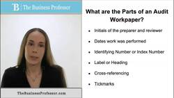 Auditing - Parts of an Audit Workpaper Instructional Video