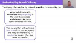 Researching Charles Darwin's theory of evolution Instructional Video