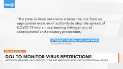 DOJ To Monitor For Potentially Unconstitutional Virus Restrictions News Clip