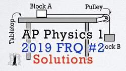 2019 #2 Free Response Question - AP Physics 1 - Exam Solution Instructional Video