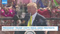 President Trump Visits India Amid Protests News Clip
