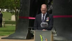 Prince William at the National Memorial Arboretum News Clip