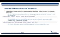 Complete Java SE 8 Developer Bootcamp - Getters and Setters: Part 2 Instructional Video