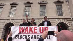 TD for Donegal drowned out by boos from protesters at Mica rally News Clip