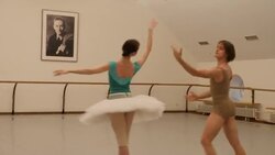 Cast members of the Nutcracker practising News Clip