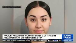 Pizza delivery driver accused of stabbing pregnant woman over $2 tip News Clip