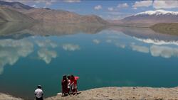 China, Karakoram road Stock Footage