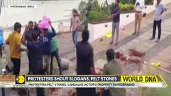 Protesters Vandalise Allu Arjun's Residence in Hyderabad Over Pushpa-2 Stampede Incident News Clip