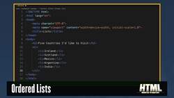 HTML: HTML Lists Instructional Video