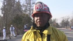 Search teams with cadaver dogs seek fire victims Instructional Video