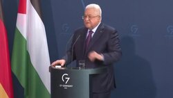 CLEAN : Palestinian president Abbas accuses Israel of committing "50 Holocausts" against Palestinians News Clip