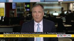 A record number of Americans travelling for Thanksgiving News Clip