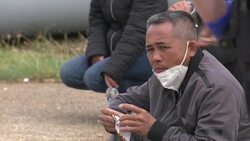 Rescued migrants led ashore in Dover News Clip