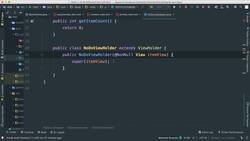 Comprehensive Android Developer Bootcamp - Creating RecyclerView Adapter Instructional Video