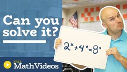 Exponential Equation | Can you Solve? Instructional Video