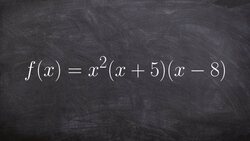 Determine the Zeros for a Polynomial by Factoring Instructional Video