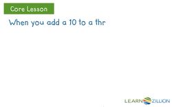 Adding 10 Across 100 with Base 10 Blocks Instructional Video