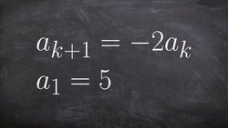 How to find a geometric rule for a recursive sequence Instructional Video