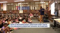 Jonathan Cubit visits students at Stamford's Stillmeadow Elementary School News Clip